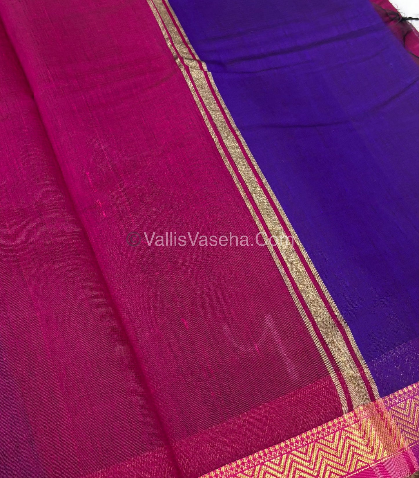 Fancy Mixed Cotton - Violet With Pink Shade - VVFMC005