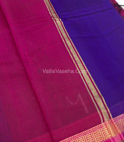 Fancy Mixed Cotton - Violet With Pink Shade - VVFMC005