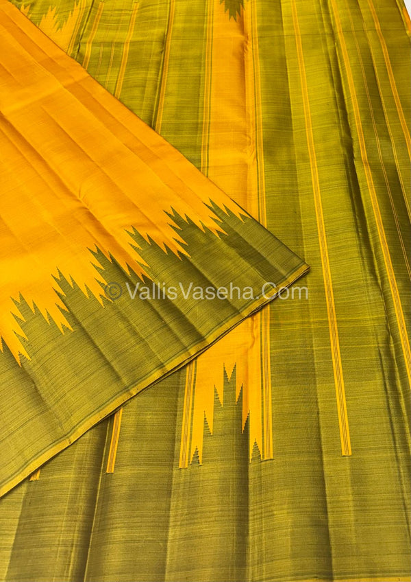 Pure Kanchipuram Silk Saree - Thalampoo - VVPS029