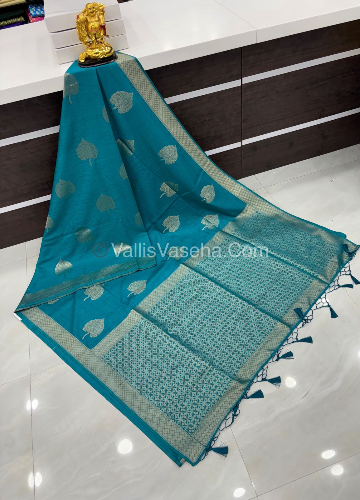 Banarasi - Heritage Silk - Semi Kathan Silk -  Ramar Blue Shade - VVBHS007