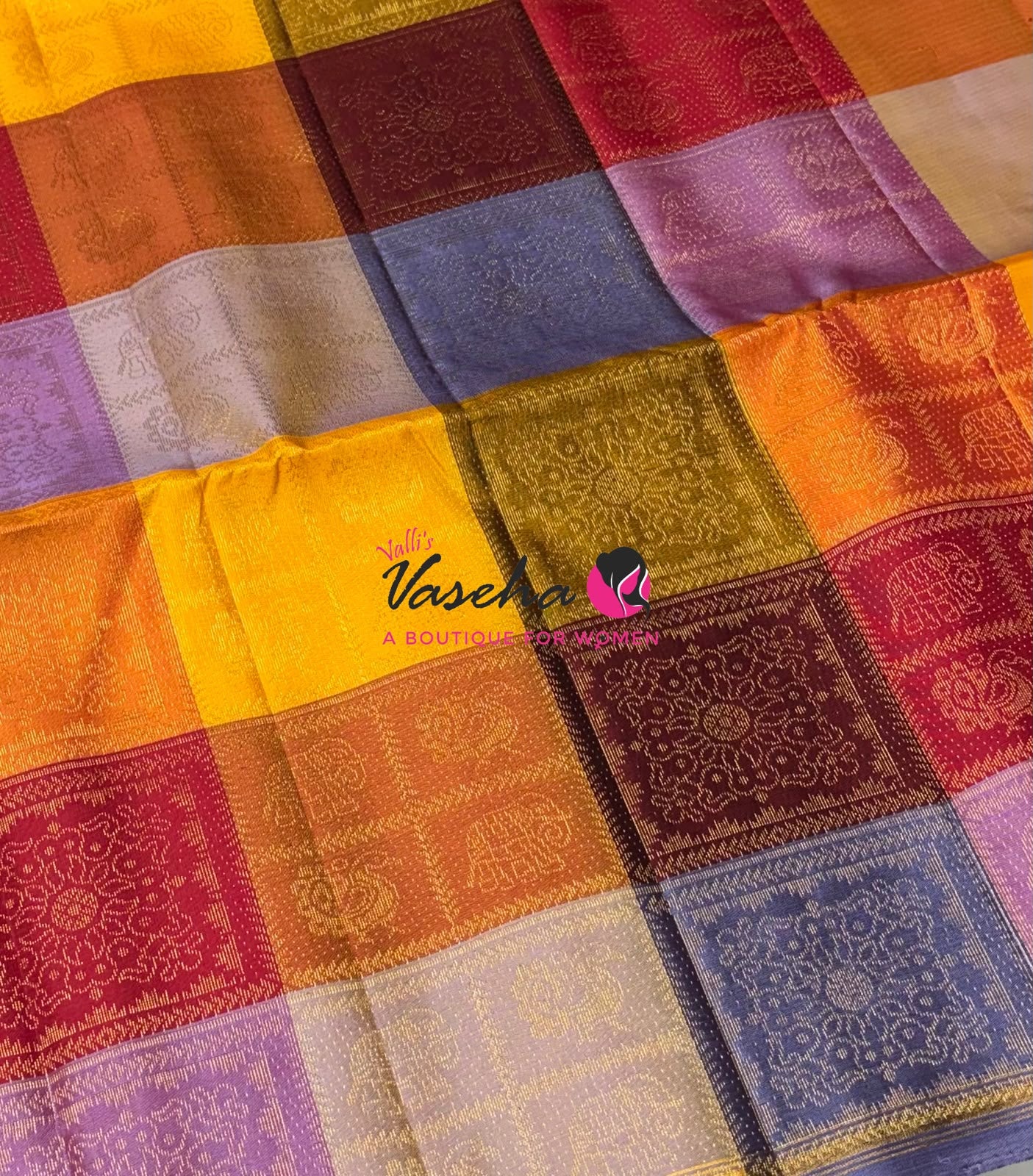 Pure Soft Silk Saree - Partly Pallu -  Half & Half Saree - VVPSS088