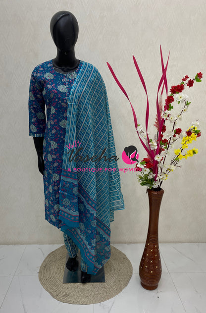 Ready Made - Salwar, Kameez & Duppatta(3pc) - Printed - VVRBS010
