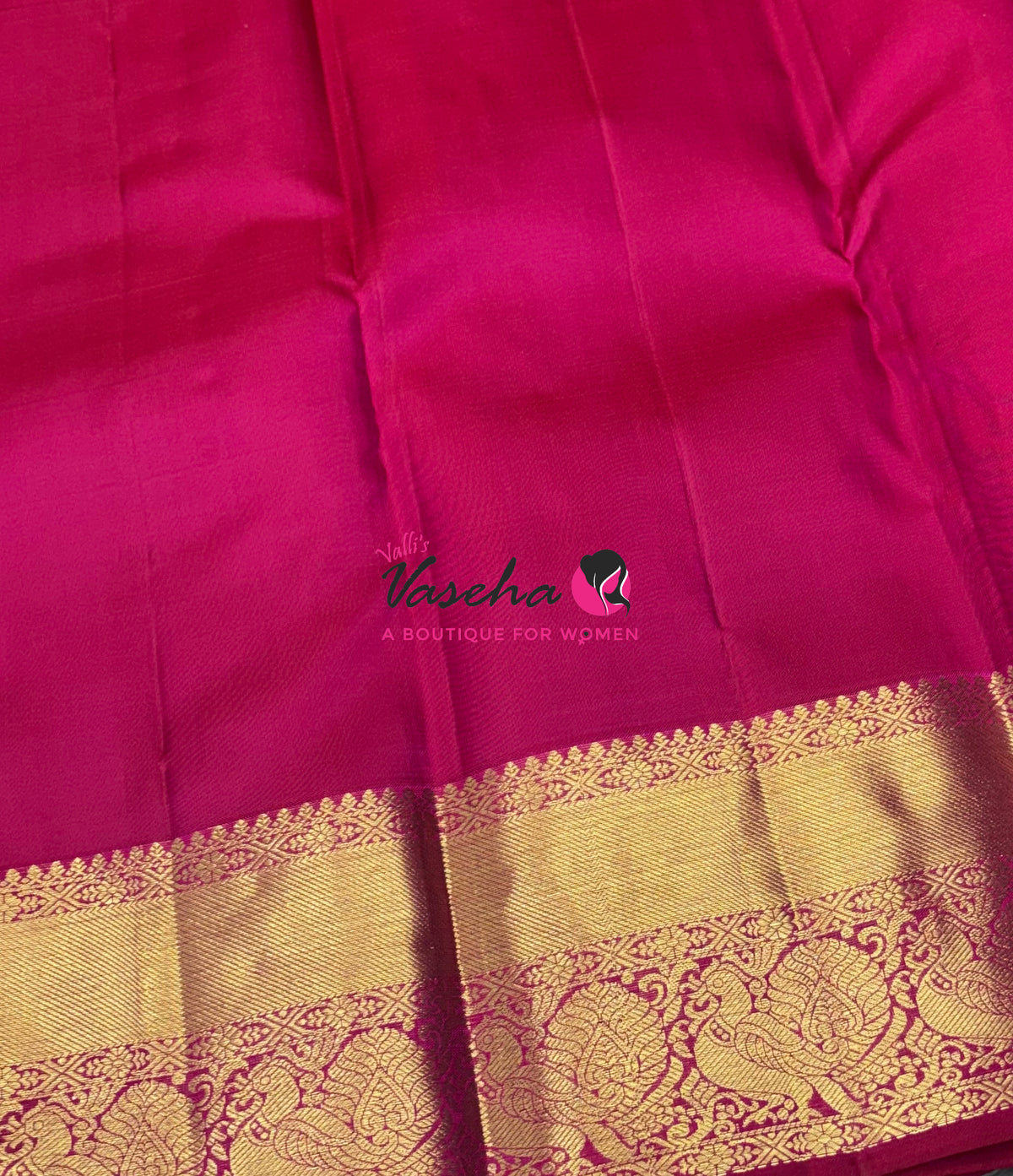 Pure Kanchipuram Silk Saree - Pink Shade - VVPS088