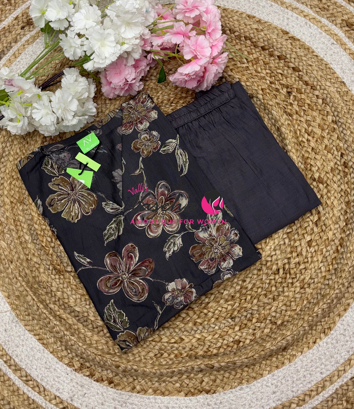 Ready Made - Top & Bottom(2pc) Co-Ord Set  - VVRMS021