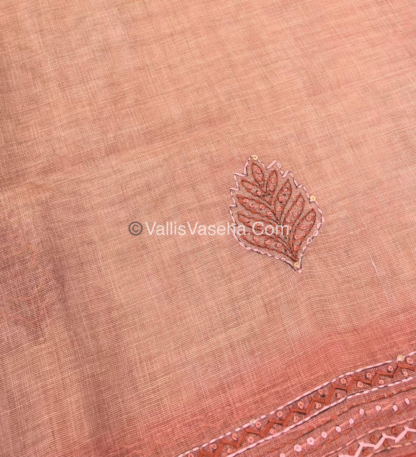 French Knot - Linen Tissue Saree - VVLFN004