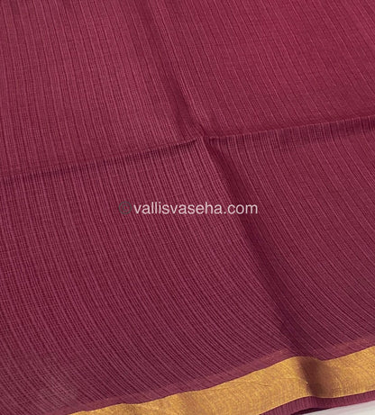 Light Weight Kota Saree - Maroon Shade - VVKS001