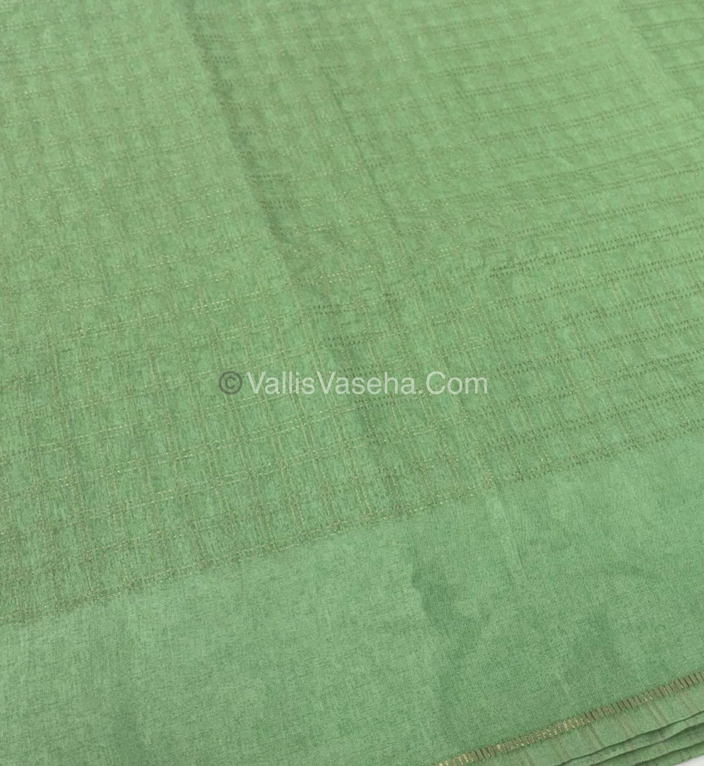 Bhagalpuri Semi Tussar Saree - Light Pastle Green Shade - VVBTS001