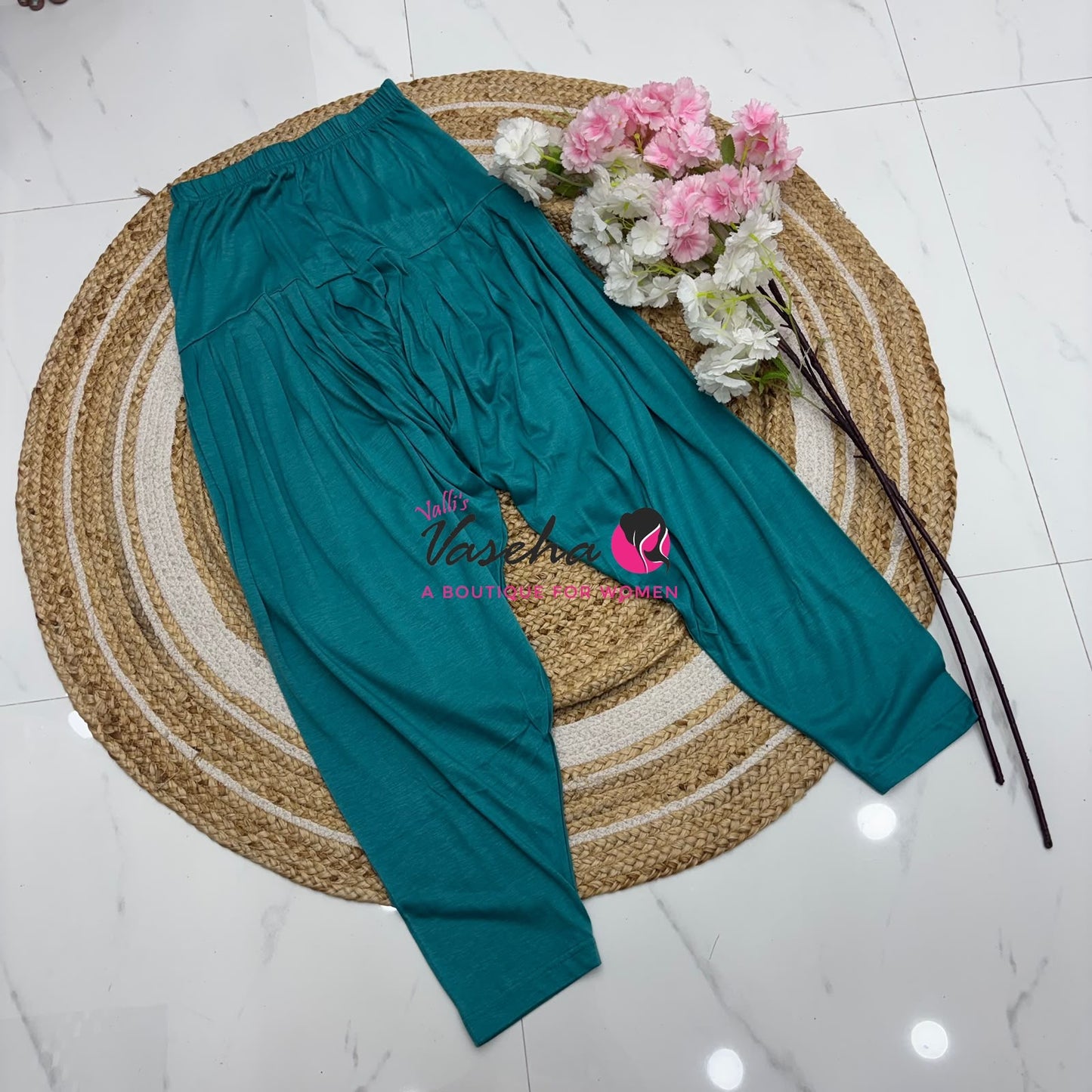 Semi Patiyala - Light Peacock Shade - VVSP001
