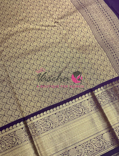 Semi Bridal Kanchi Silk  - Korvai - Premium- VVSKS008