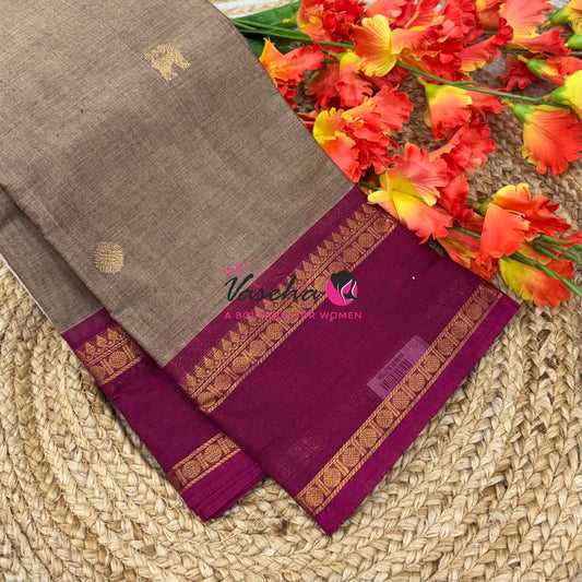 Kanchi Cotton Saree - VVKCS024