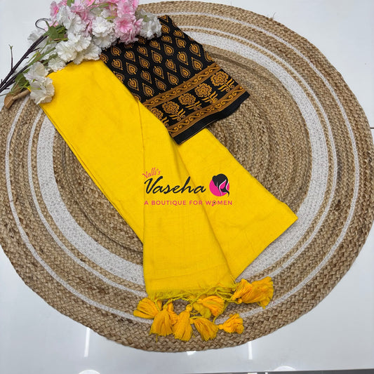 Budget Friendly Sarees - Casual Wear Sarees - Khadi Cotton Sarees - VVKCS028