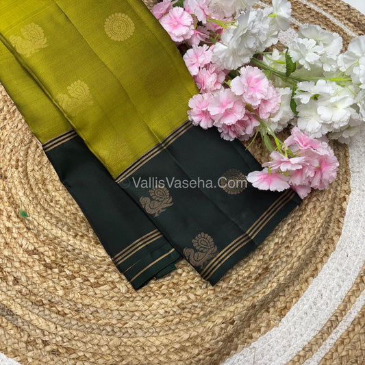 Half Mix - Pure Soft Silk Saree - Long Retta Petta Border with Butta - VVPSS050