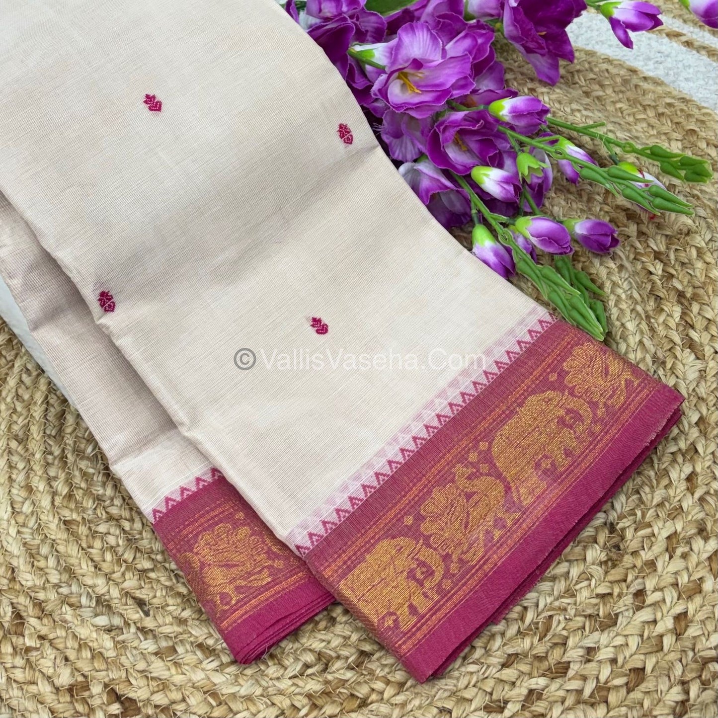 Kanchi Cotton Saree - VVKCS017