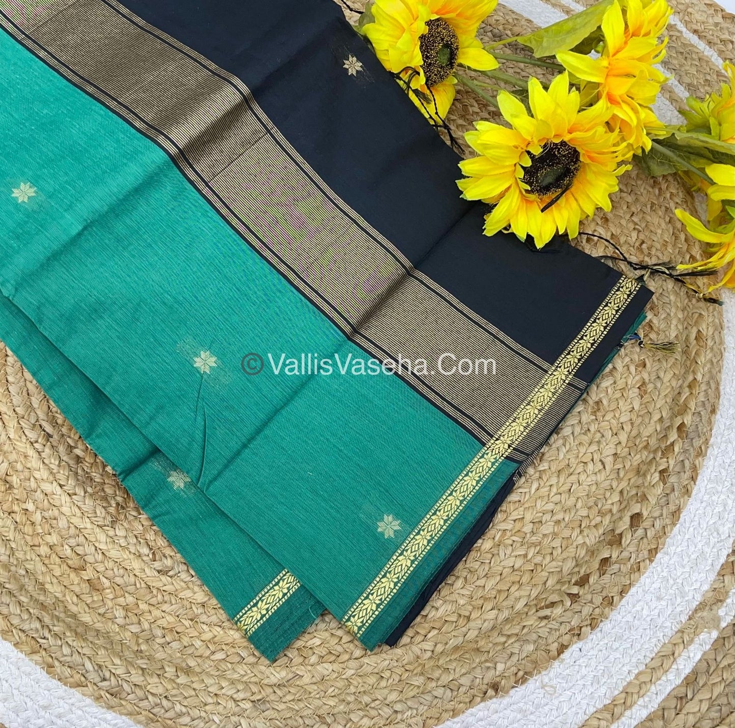 Semi Maheshwari Silk Cotton Saree - VVMSC002