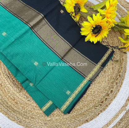 Semi Maheshwari Silk Cotton Saree - VVMSC002