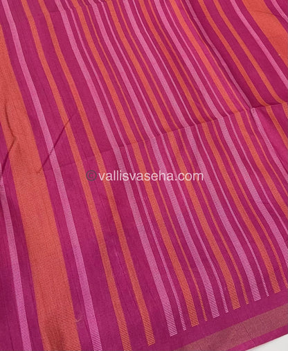 Semi Chappa Silk - Yellow with Pink - VVSC003