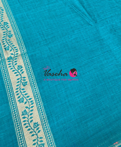 Banarasi - Heritage Meenakari Silk - Blue Shade - VVBHS012