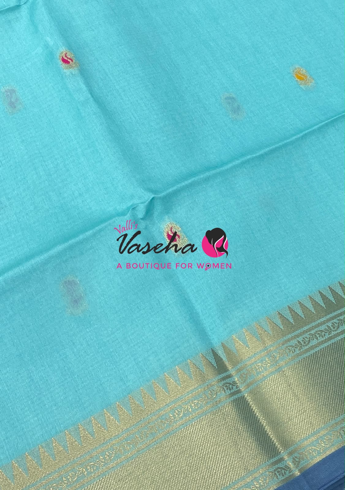 Semi Raw silk - Blue Shade - VVRS010