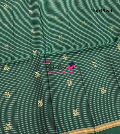 Pure Soft Silk Saree - Partly Pallu -  Half & Half Saree - VVPSS142