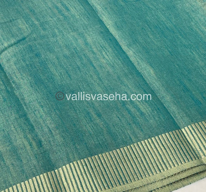 Semi Tussar Silk - Ramar Blue Shade - VVSTS006