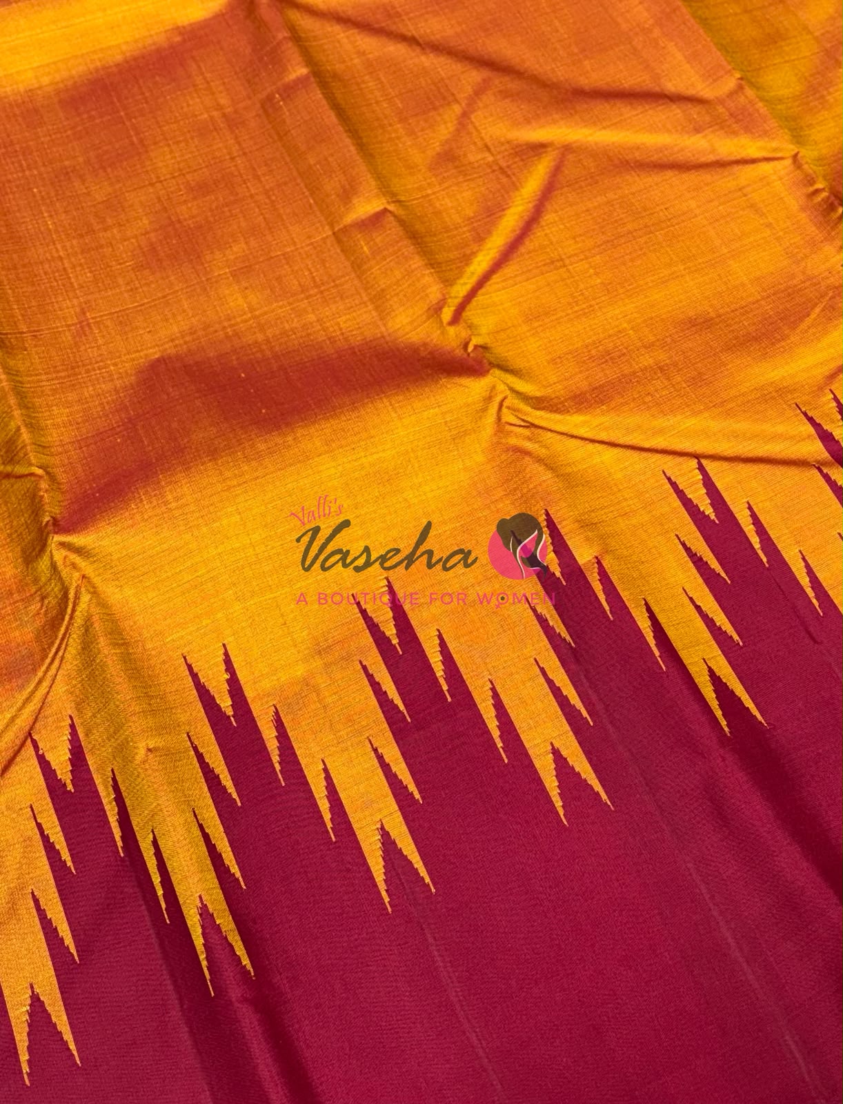 Pure Kanchipuram Silk Saree - Thalampoo - VVPS029