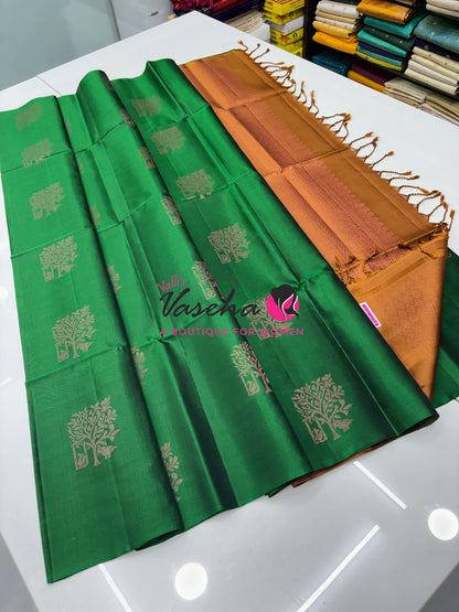 Pure Soft Silk Saree - Borderless - Happy Sale - 15%less - VVAD001