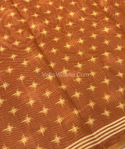 Semi Chanderi Saree  - VVSCS007