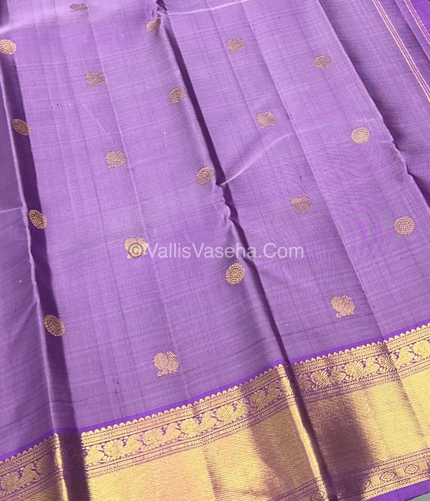 Pure Kanchipuram Silk Saree - Lavender Shade - VVPS014
