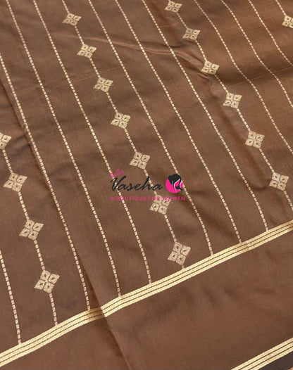 Semi Soft Silk  - Coffee Brown Shade - VVSSS041