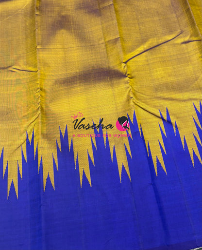 Pure Kanchipuram Silk Saree - Thalampoo - VVPS029