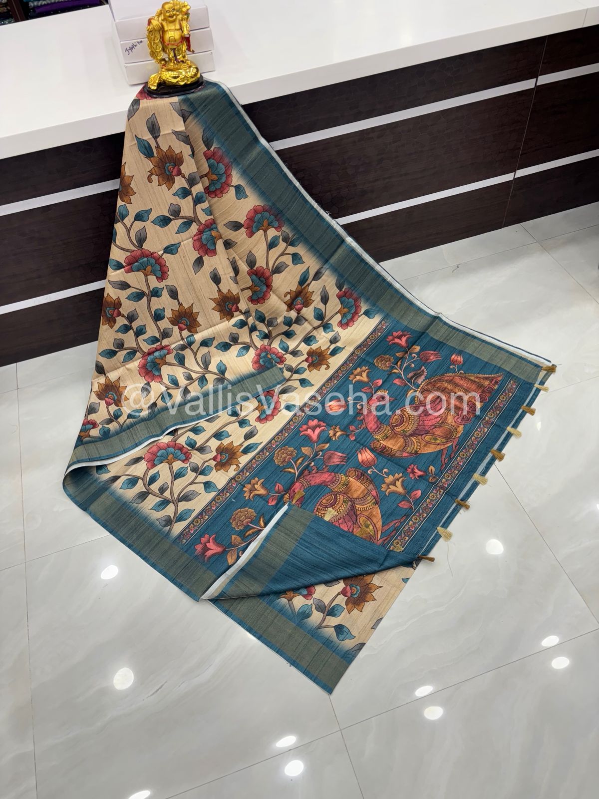 Art Silk / Semi Gicha Tussar Saree  - VVSGT003