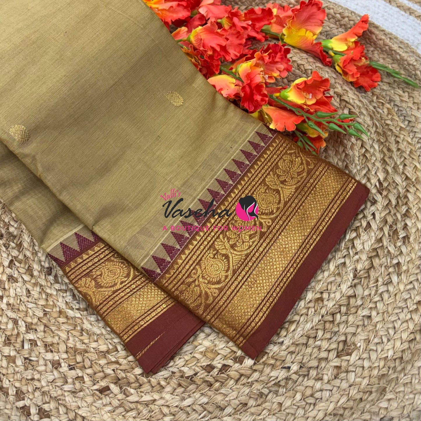 Kanchi Cotton Saree - VVKCS026