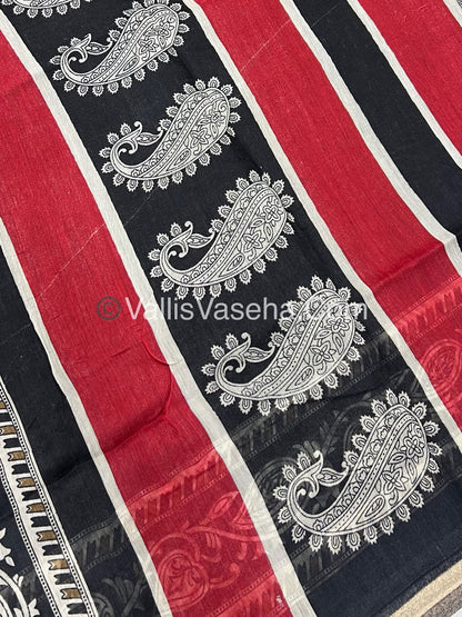 Casual Wear - Fancy Semi Chanderi Saree  - VVFMC006