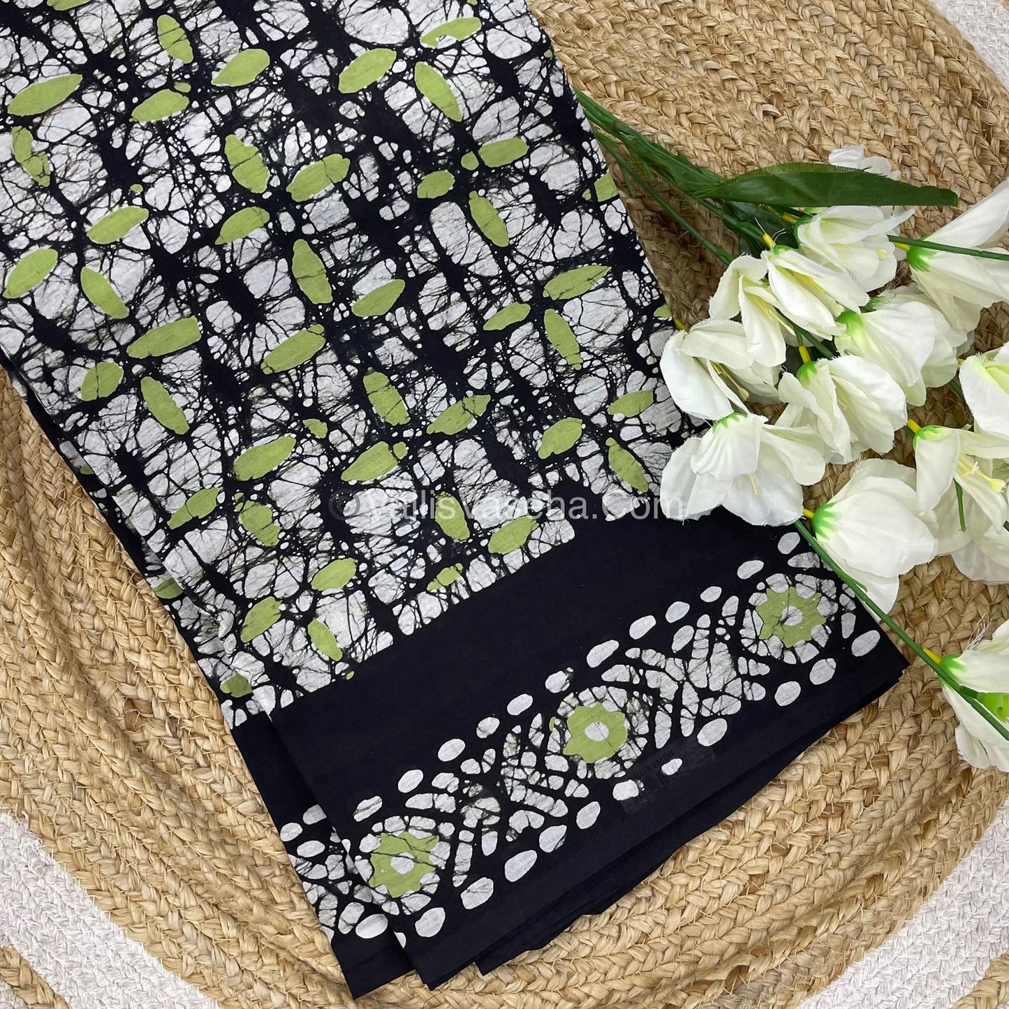 Pure Soft Mul Mul Cotton Sarees - Hand Block Prints - VVMMC007