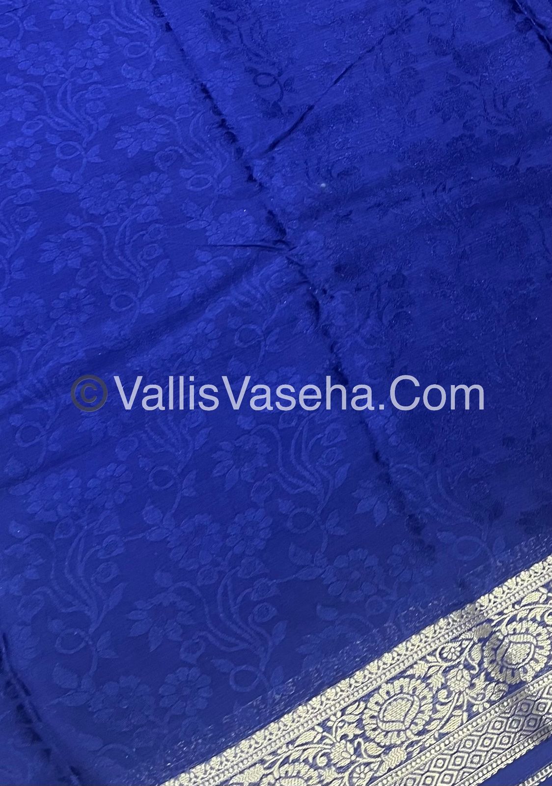 Semi Viscose / Semi Mysore Crepe Silk Variety - Embossed Design - VVSMC002