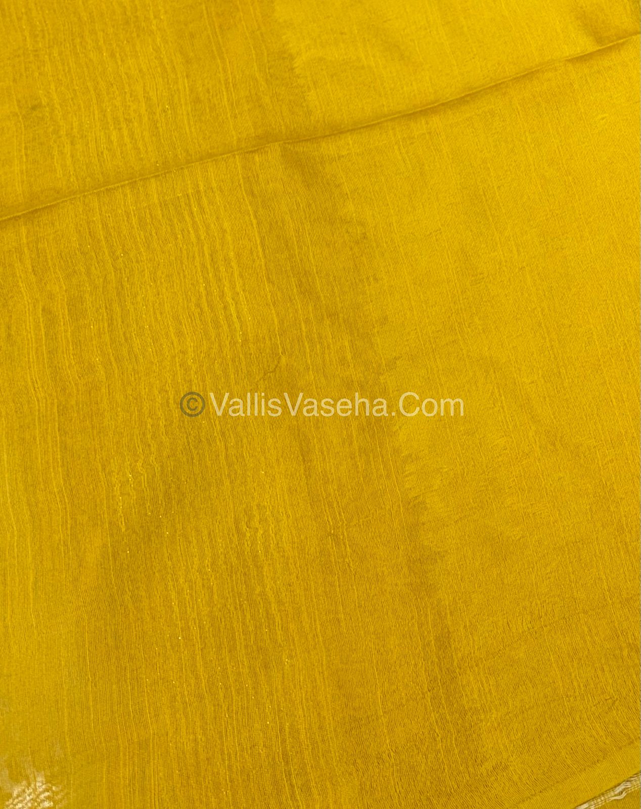 Bhagalpuri Silk - Green With Yellow  - VVBS008