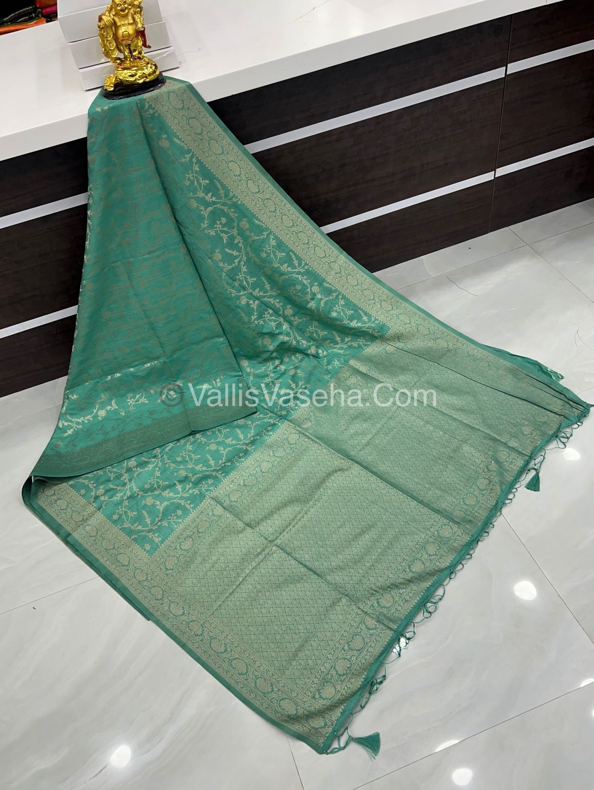 Banarasi - Heritage Silk - Semi Kathan Silk - Green  Shade- VVBHS001