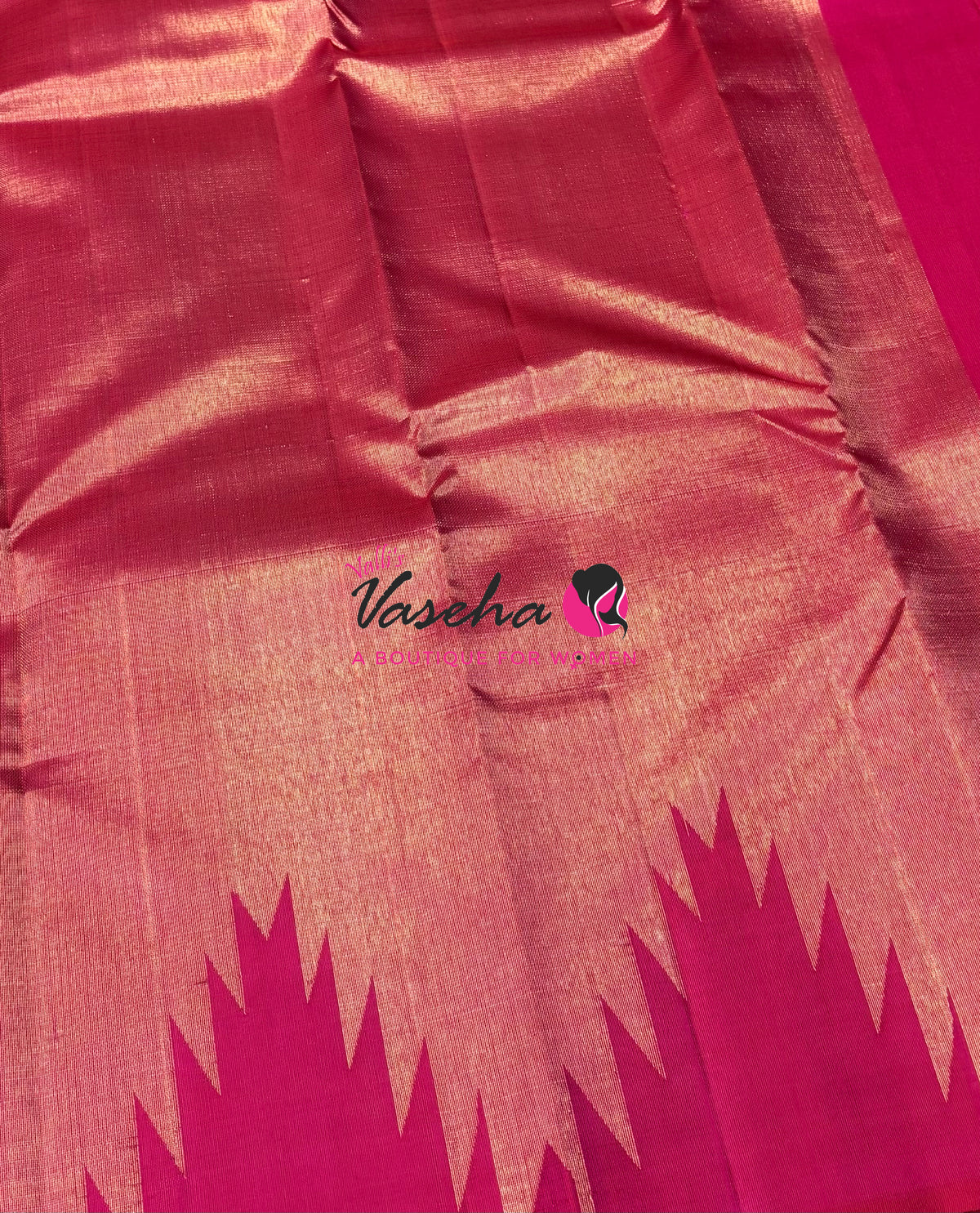 Pure Vintage Kanchipuram Silk Saree  - 8 Kol Weaving - Pink Shade VVPS019