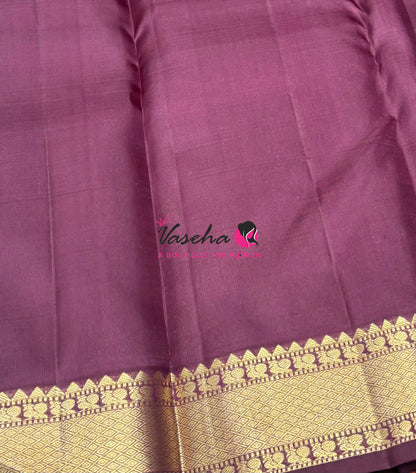Pure Kanchipuram Silk Saree - Wine  Shade  - VVPS093