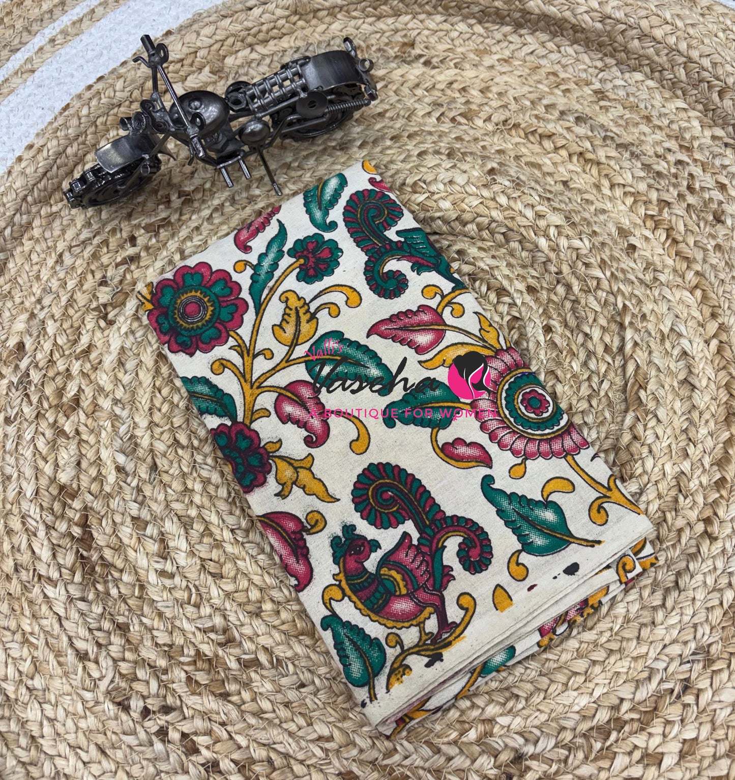 Blouse Bit - Pack Of 10pcs - Assorted Designs - Cotton - Kalamkari - 1 mtr - VVBB002