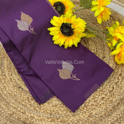 Semi Soft Silk - Border less - Wine Shade -VVSSS025