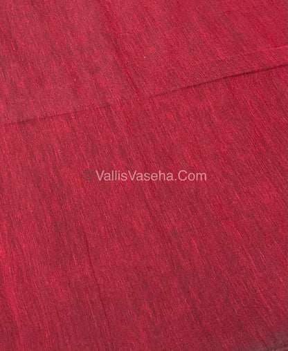 Khadi Cotton Sarees with Kalamkari Blouse - VVKCK001