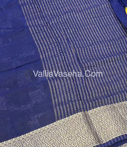 Semi Viscose / Semi Mysore Crepe Silk Variety - Embossed Design - VVSMC002
