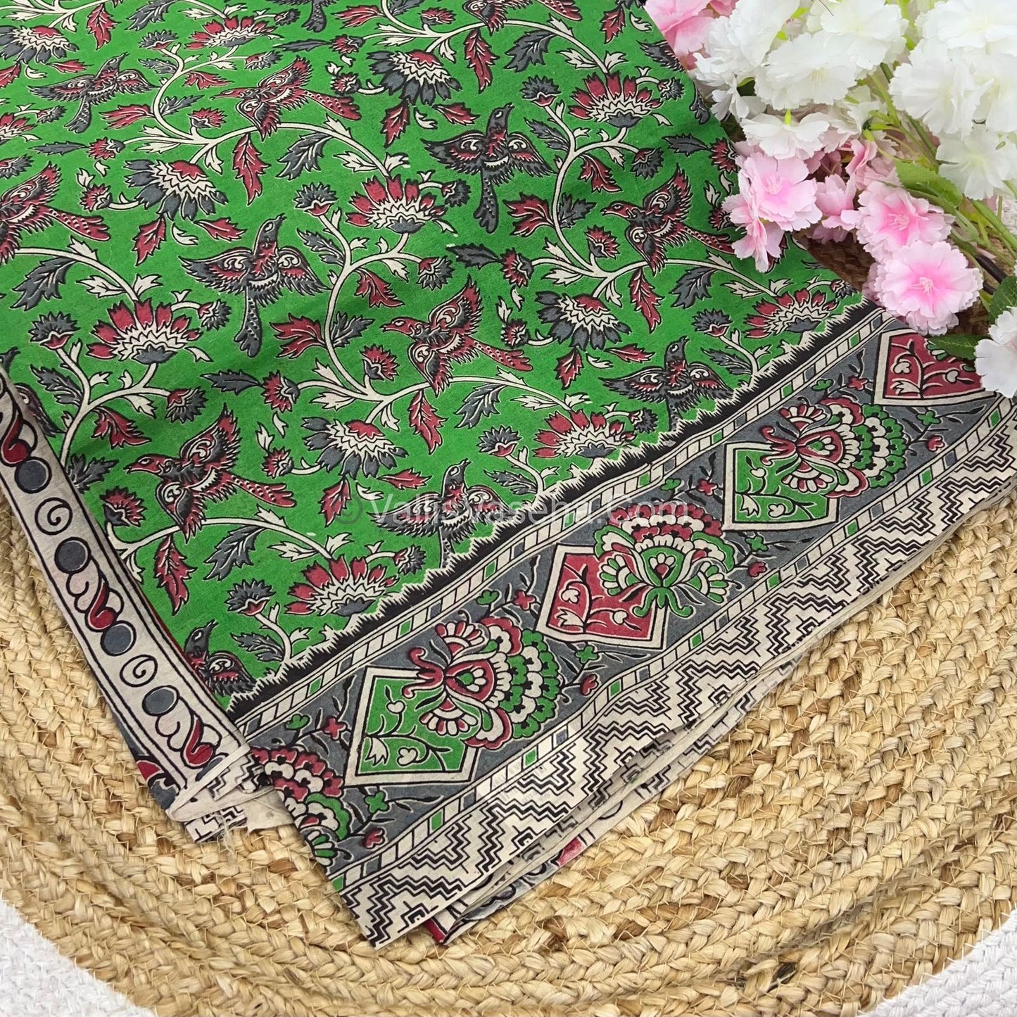 Pure Kalamkari Cotton Saree - VVPKC002