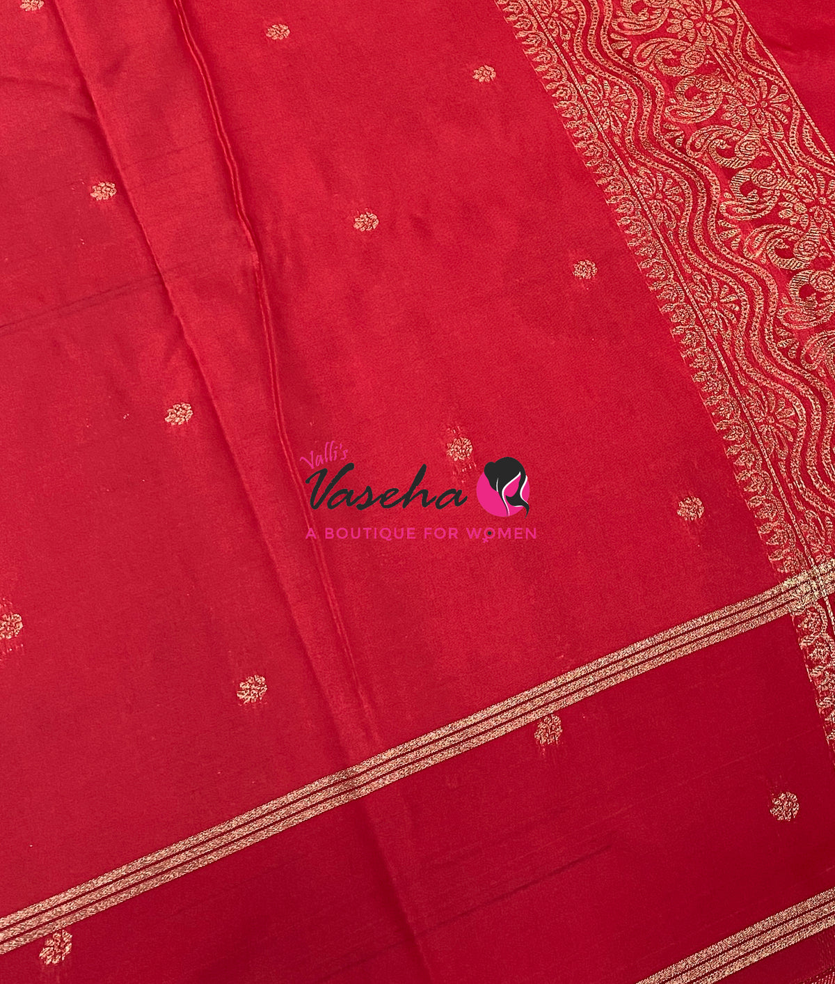 Semi Soft Silk  - Red Shade - VVSSS043