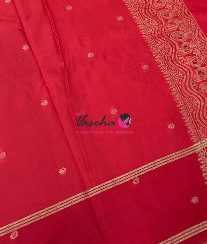 Semi Soft Silk  - Red Shade - VVSSS043