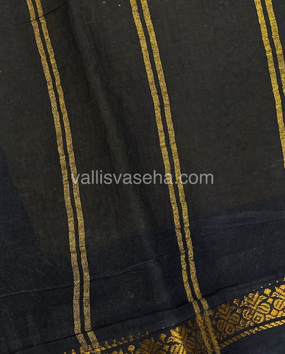 Sungudi Cotton Saree  - Tamil Letters Print - VVSTP001