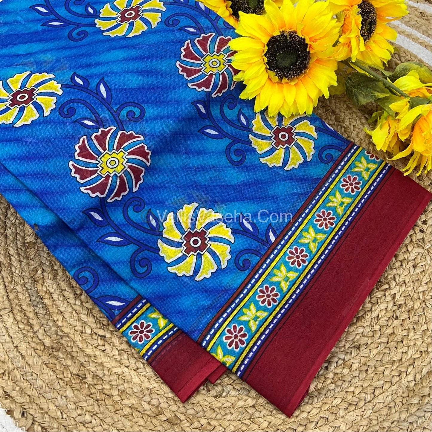 Pure Cotton Voile Saree | VVPVS001
