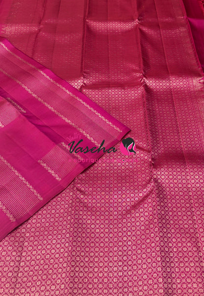 Pure Kanchipuram Silk Saree - Pink Shade - VVPS054