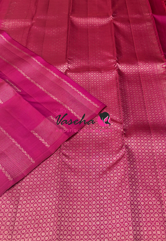 Pure Kanchipuram Silk Saree - Pink Shade - VVPS054